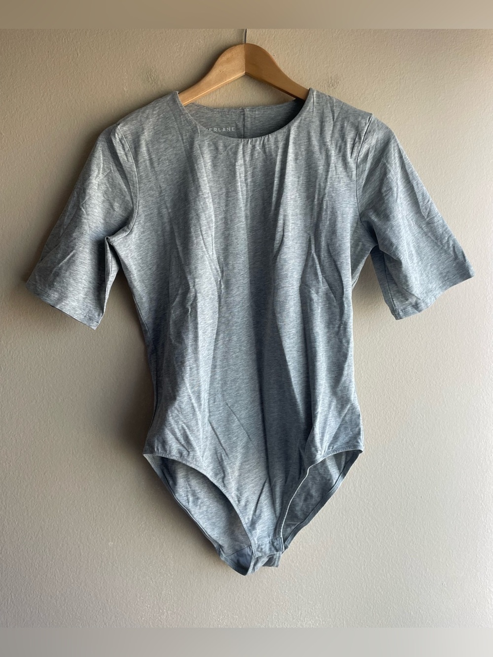 New Everlane Women Gray Bodysuit Size Large